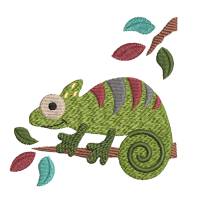 Stickdatei Chamaeleon Vollstick