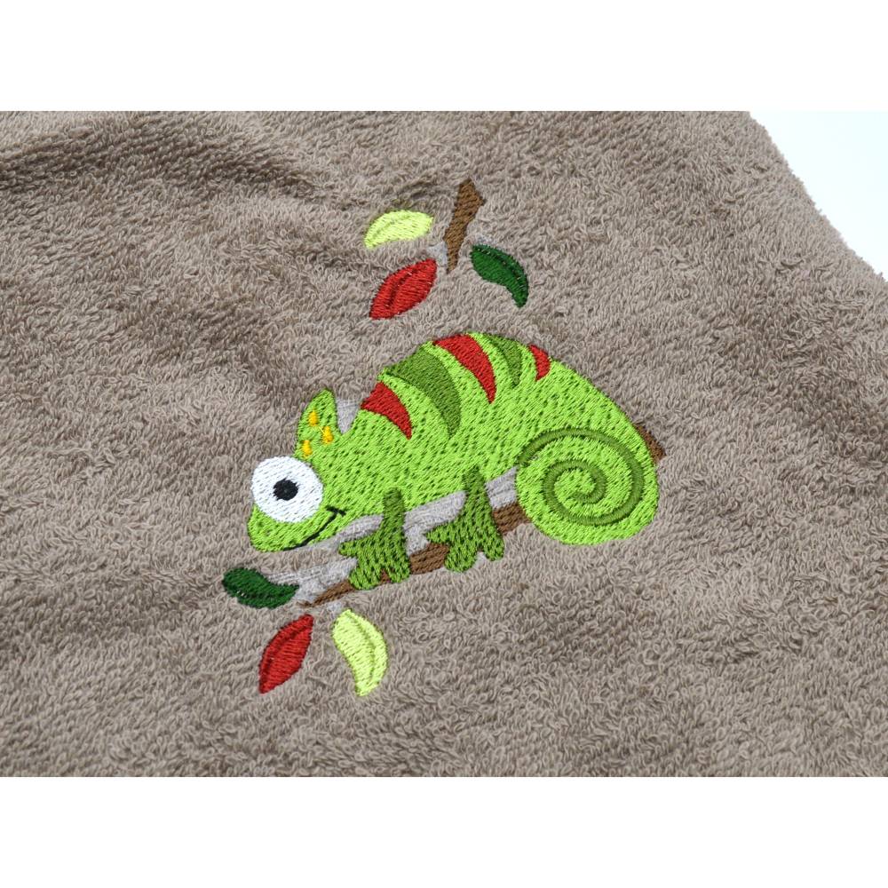 Stickdatei Chamaeleon Vollstick Bild 3