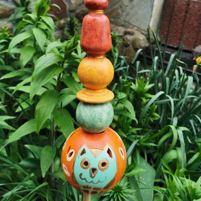 Zauberhafte Keramik Stele für'n Garten