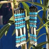 Powwow Ohrschmuck, in Anlehnung an Originale
