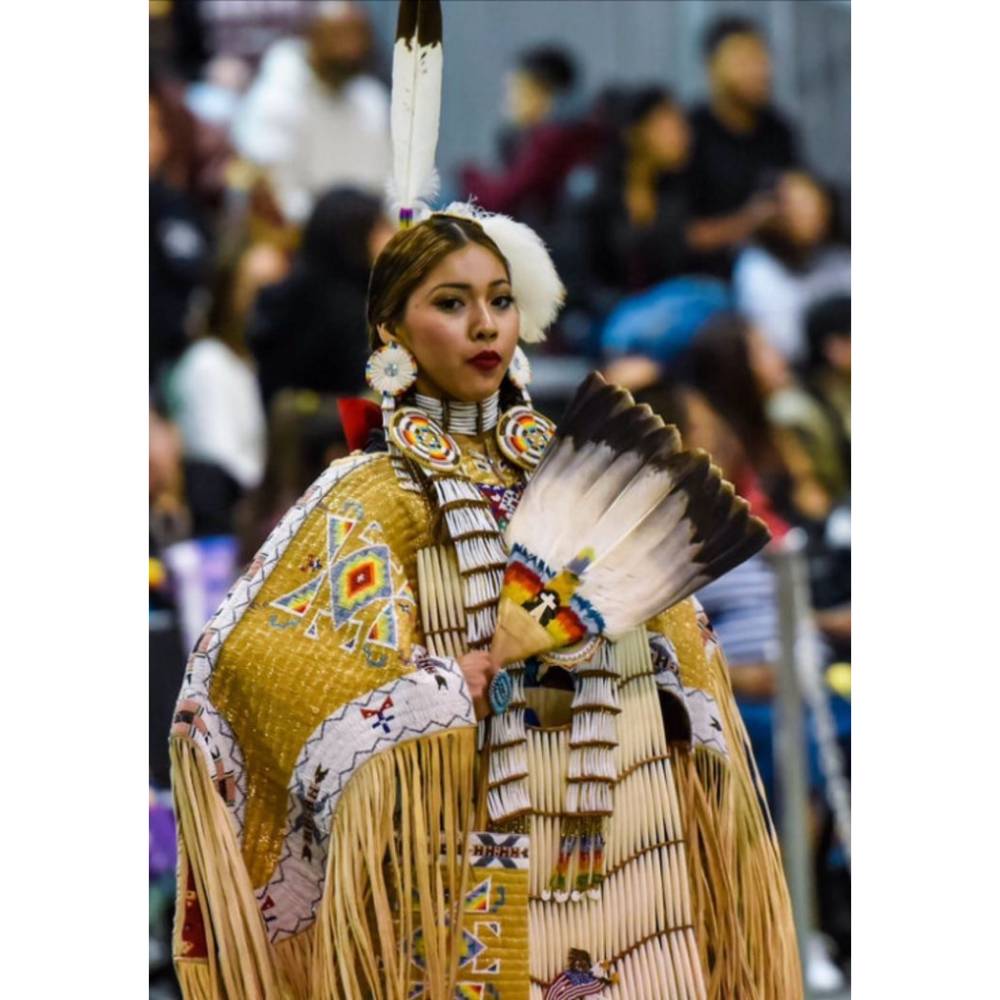 Powwow Ohrschmuck, in Anlehnung an Originale Bild 6