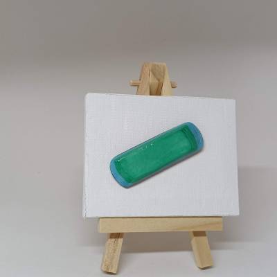 Schmuckbrosche aus Papier – Damen Accessoire Einzigartig und nicht Alltäglich **Himmelblau**