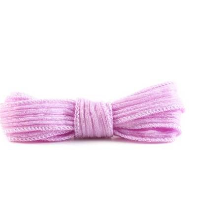 Seidenband Crinkle Crêpe Rosé 1m 100% Seide handgenäht handgefärbt Schmuckband Wickelarmban