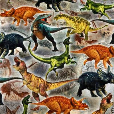 Dekostoff, Halbpanama Dinosaurier