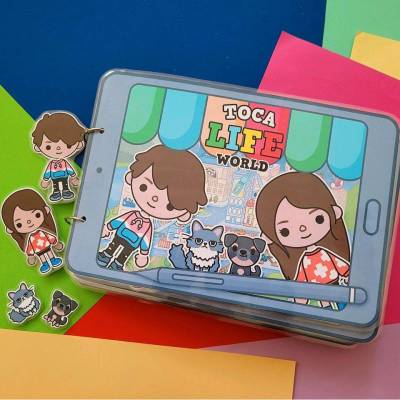 Toca Boca Life World Busy Book – Montessori Spielbuch für Kinder, Handgemacht, Motorik, A4