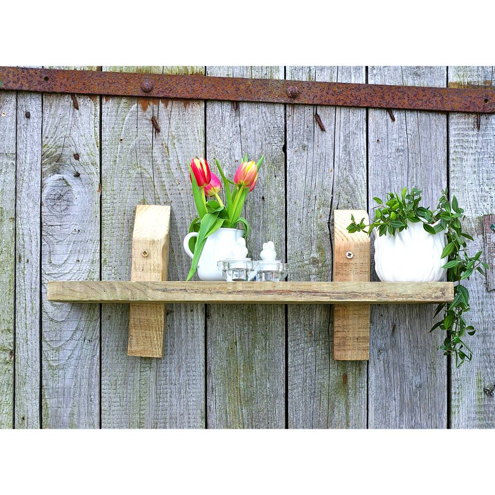 Wandregal aus Palette, Wohndeko, Wandschmuck, Palettenmöbel, einzigartig, Holz, Wohndeko, Holzregal, Palettenholz Regal, Bild 1