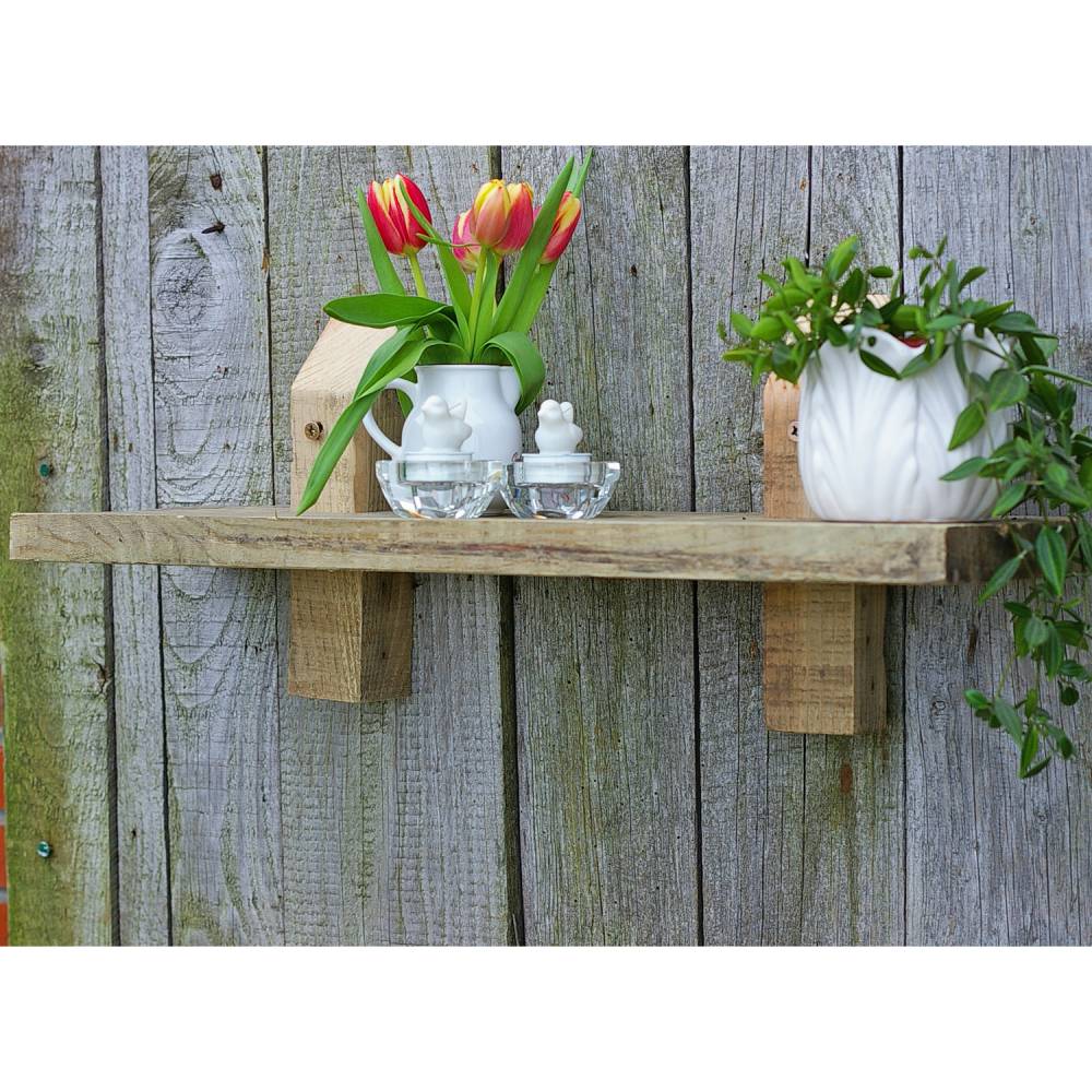 Wandregal aus Palette, Wohndeko, Wandschmuck, Palettenmöbel, einzigartig, Holz, Wohndeko, Holzregal, Palettenholz Regal, Bild 2