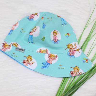Hut | Conni | Sonnenhut | Sommerhut | Kinderhut | Jersey | hellblau | mint | gelb | ab KU 39