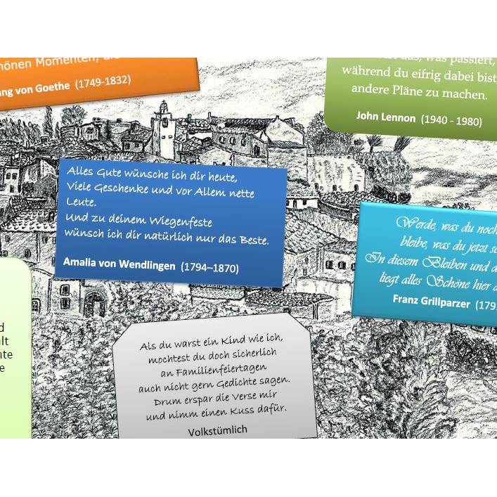 14-seitiger farbiger Geburtstagskalender - mit Sternzeichen,  PDF – DIN A4 zum Ausdrucken Bild 7