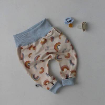 REGENBOGEN Babyhöschen Mitwachshose Baumwolljersey 56 - 80 für Baby und Kind von zimtblüte