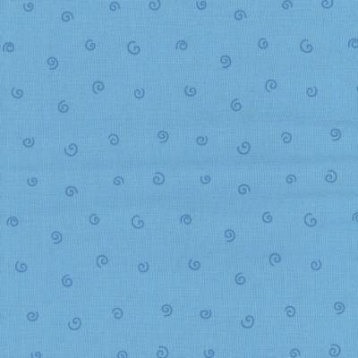 Westfalenstoffe Junge Linie blau Kringel 100% Baumwolle Webware Druckstoff 25cm x 25cm