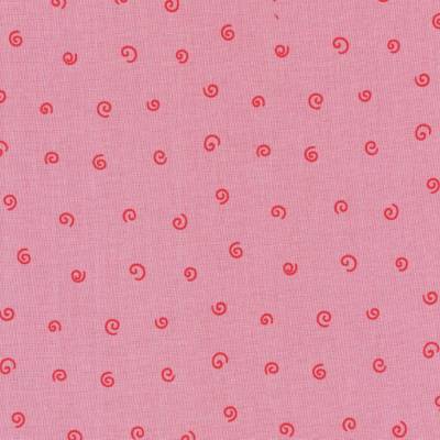 Westfalenstoffe Junge Linie rosa rote Kringel 100% Baumwolle Webware Druckstoff 25cm x 25cm