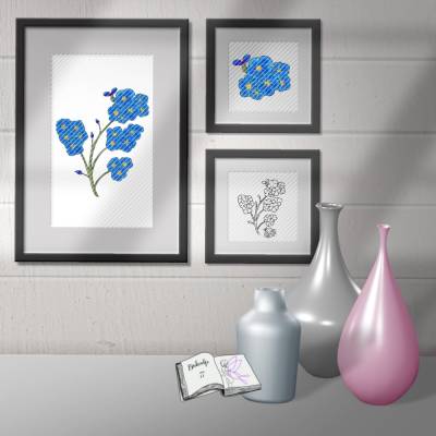 Digiset Vergissmeinnicht – SVG, PNG & Digipapier für Plotten & Sublimation