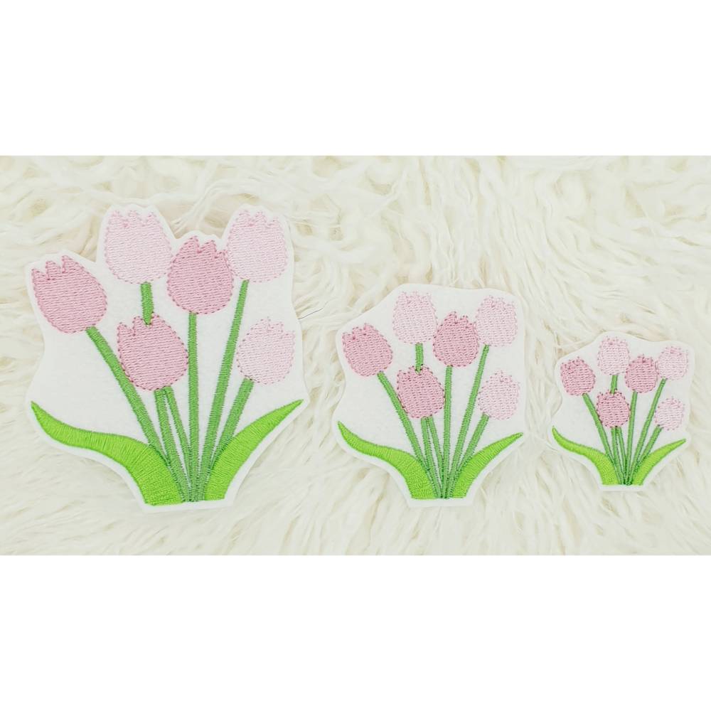 Stickdatei Tulpenstrauss in 3 Größen Tulpen Tulpe Blumen ab 10x10 Stickrahmen frühling spring Bild 2
