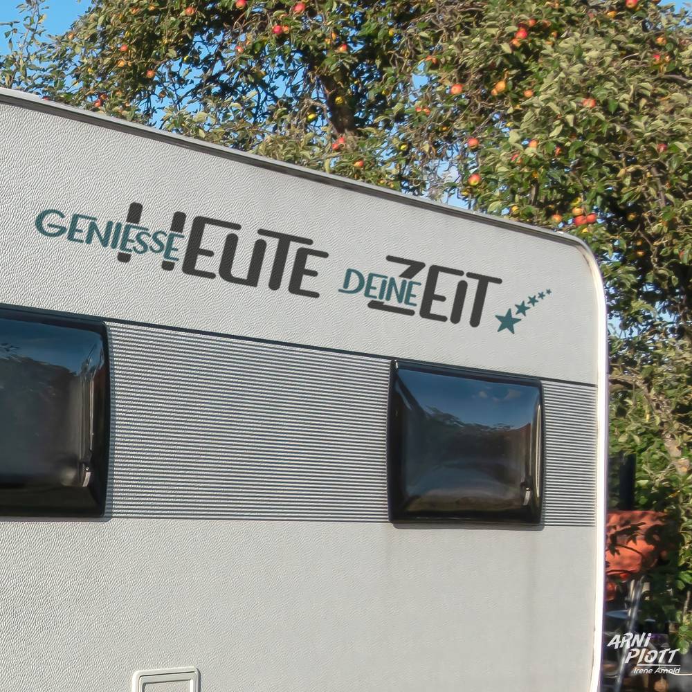 Plotterdatei SVG Spruch: GENIESSE HEUTE DEINE ZEIT, Wohnmobil, Wohnwagen, Geschenk Camping, Rente, Wellness, Tasche Bild 6