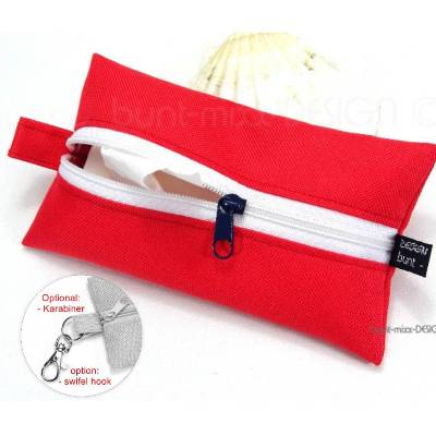TaTüTa wetbag Outdoorstoff ROT weiss blau, Outdoorstoff, Inhalator Kopfhörer, BuntMixxDESIGN