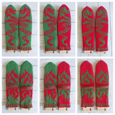 DragonFire Socks Strickanleitung – Doubleface Socken für warme Füße