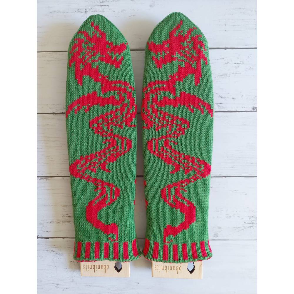 DragonFire Socks Strickanleitung – Doubleface Socken für warme Füße Bild 3