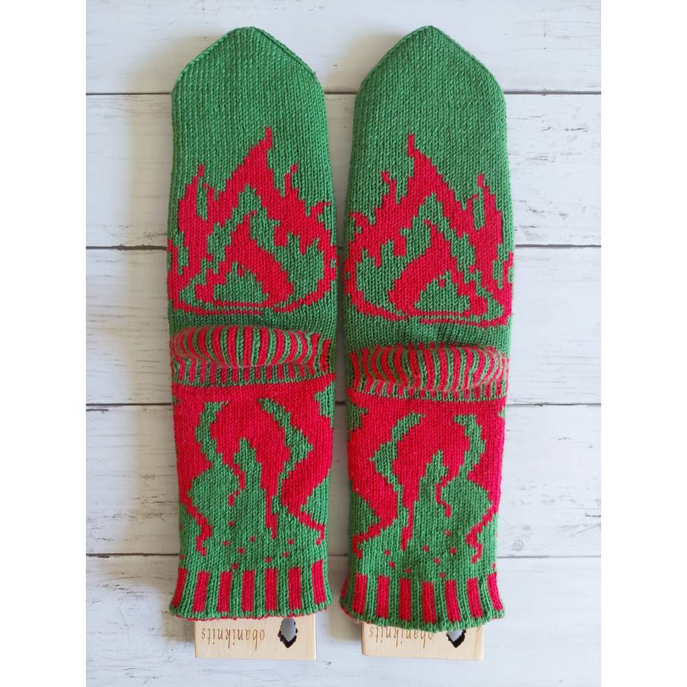 DragonFire Socks Strickanleitung – Doubleface Socken für warme Füße Bild 4
