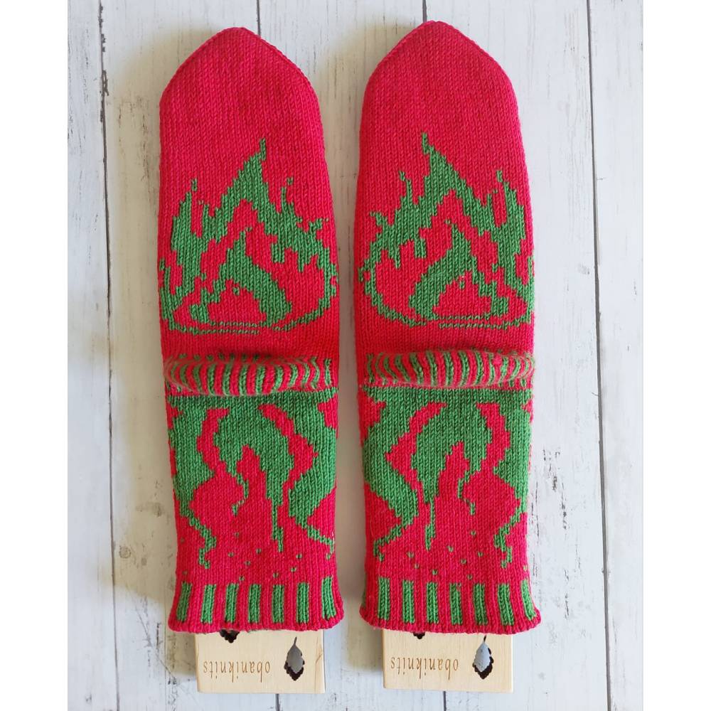 DragonFire Socks Strickanleitung – Doubleface Socken für warme Füße Bild 6