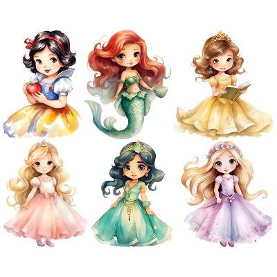 Bügelbilder Bügelmotiv Prinzessin Märchen Mädchen Höhe 25cm
