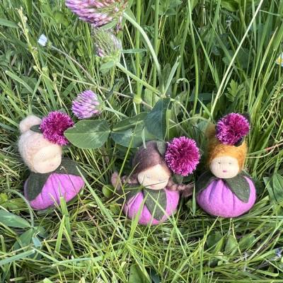 Rotklee/Wiesenklee Mini - Blumenkind - Jahreszeitentisch - Frühling