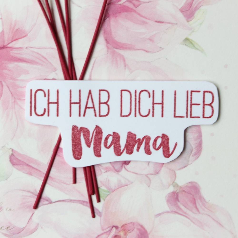 Grußkarte zum Muttertag - Muttertagskarte, Danke Mama Bild 3