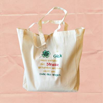 Bestickte Baumwolltasche „Lieblingsmensch“ – Herzliches Geschenk & Shopper mit Botschaft