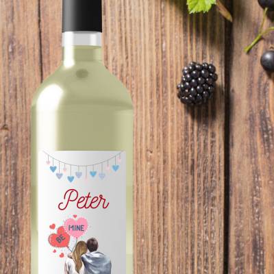 Flaschenetikett, selbstklebend, Personalisiertes Wein Flaschen Etikett Weihnachten, Christmas ,Selbstklebendes Weinetike