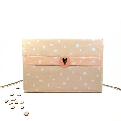 Seidenpapier 70x50 cm DOTS Einpack-Papier ab 10 Bogen Basteln Verpacken Packseide PFIRSISCH