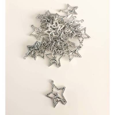 1 Stück Anhänger Charms Fee im Stern