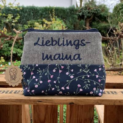 Lieblingsmama // Schminktasche // Kosmetiktasche // Geschenk // Schminktäschchen // Kulturbeutel