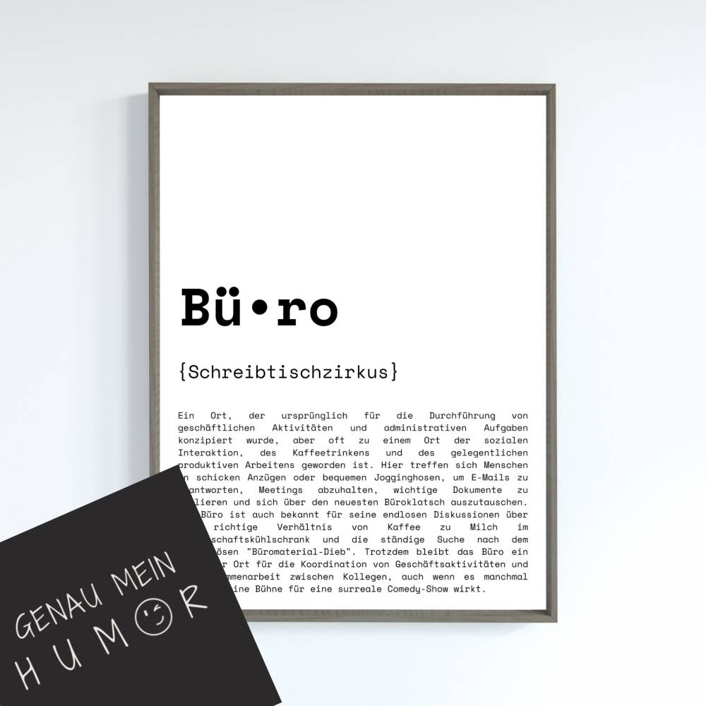 Lustiges Poster, Büro lustiger Spruch... - lustige Wanddeko - Die besten lustigen Poster zum Download und Ausdrucken Bild 1