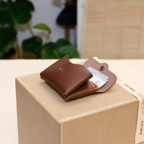 Herren Kartenhalter Geldbörse. Schlanker minimalistischer Leder Geldbeutel. Einzigartiges Geschenk für ihn.