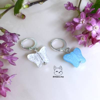 Schmetterling Haarschmuck | blau od. weiß | Hair charm