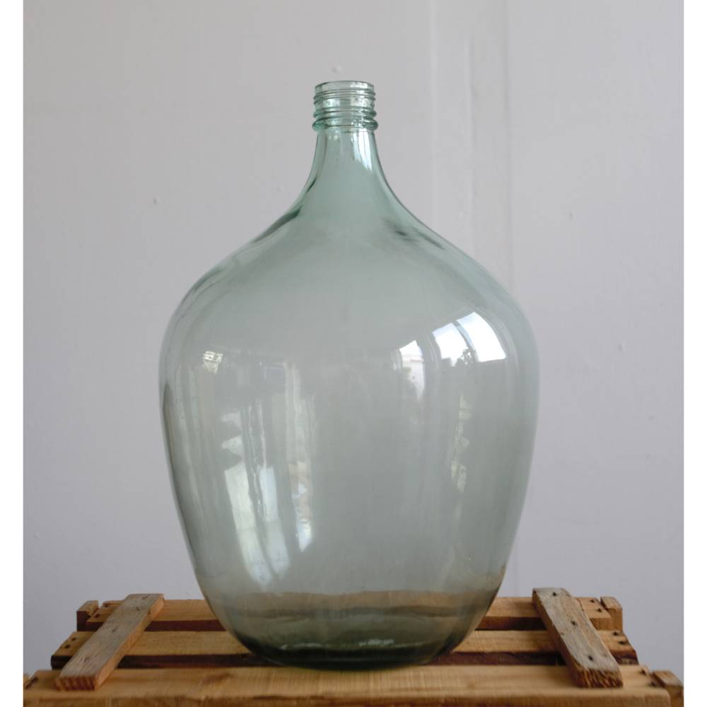 Glasballon bauchige Vintage Weinflasche D