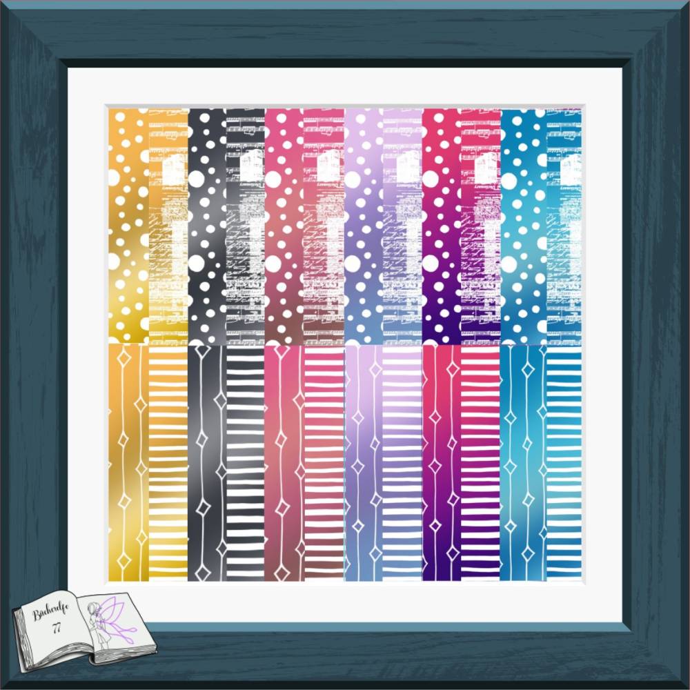 Digiset Blumen Notenschlüssel – SVG, PNG & Digipapier für Plotten und Sublimation Bild 4