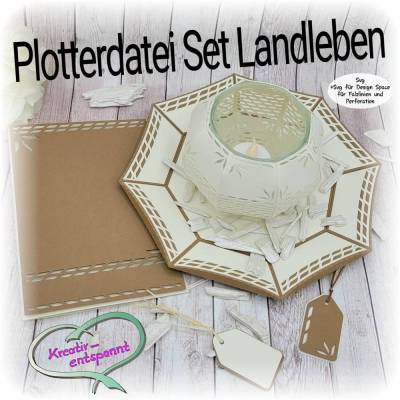 Plotterdatei Set Landleben
