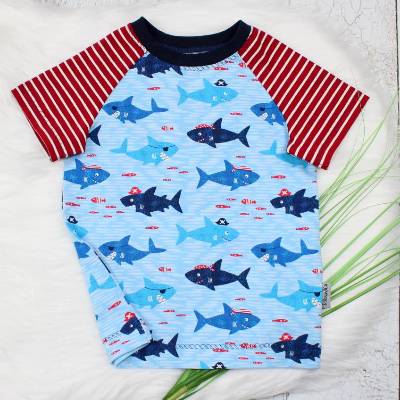 T-Shirt | Wal | Sommershirt | Raglanshirt | Biojersey | handmade | kurzarm | Junge | Mädchen