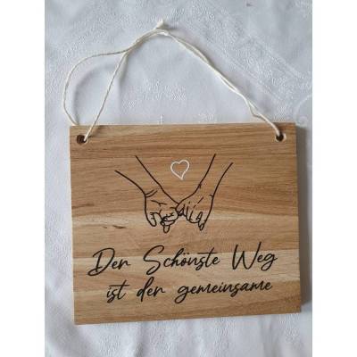 Geschenk zum Hochzeitstag/ Holzschild Hochzeit, Schild aus Klötzchen/ Geschenk zur Hochzeit