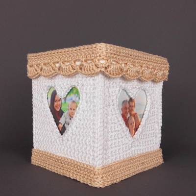 Häkelanleitung Herz Geschenk-Schachtel und Teelichthalter - vielseitiges und persönliches Geschenk