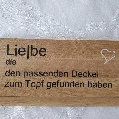 Geschenk zum Hochzeitstag/ Holzschild Hochzeit, Schild aus Klötzchen/ Geschenk zur Hochzeit