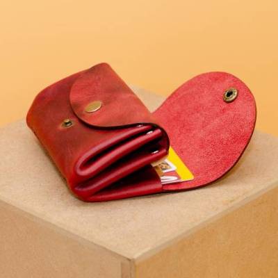 Kleine Geldbeutel für Damen. Minimalistisches Portemonnaie für Frauen. Geschenke für Sie. Schlanke Brieft