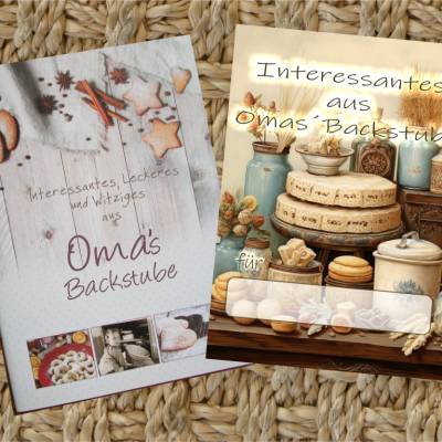 Geschenk Booklet , Büchlein, Taschenbuch mit Geschenkkarte -  Interessantes, Leckeres, Witziges aus Omas Backstube