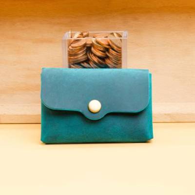 Geldbeutel für Damen. Frauen Portemonnaie. Kleine Ledergeldbörse. Minimalistischer Leder Geldbeutel. Schlanke