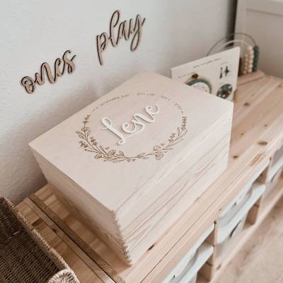 XXL Baby Erinnerungskiste groß, Geschenk Geburt, Geburtsgeschenk, Baby Geschenk, Erinnerungsbox Baby, Taufe Geschenk