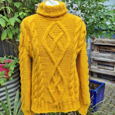 Pullover mit Alpaka***M**Lagenlook**Unikat**Handmade 