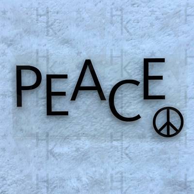 Bügelbild - PEACE | Frieden | Symbol | Logo- viele mögliche Farben
