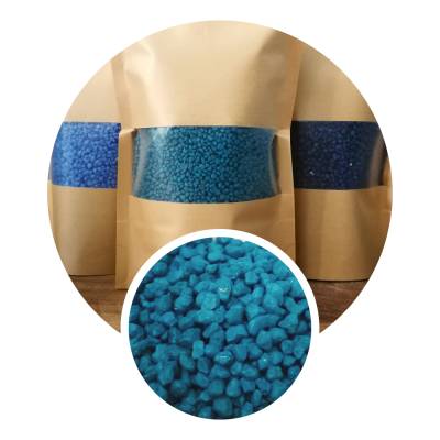 1 kg Dekosand / Dekokies | türkis | Körnung 2-4 mm