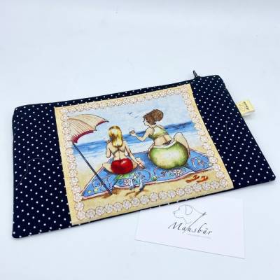 Täschchen Fruit Ladies – Kosmetiktasche, Mäppchen & Schminktasche aus Baumwolle